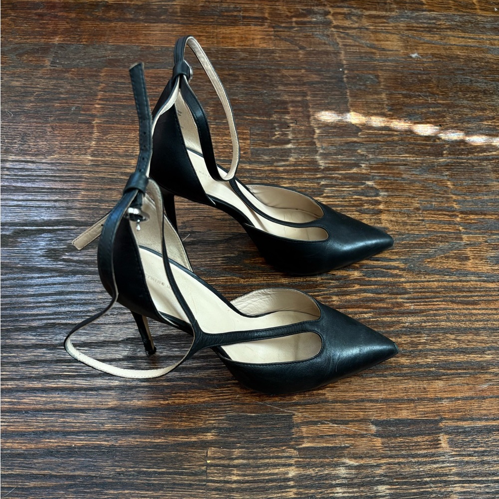 Something Navy Black Heels